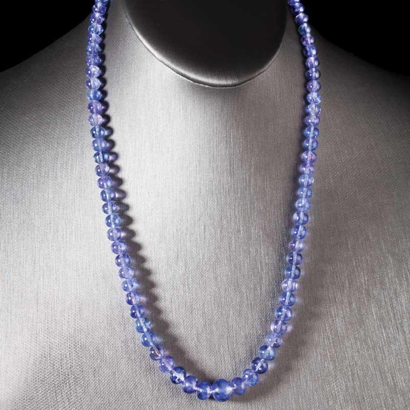 Tanzanite Bead Necklace